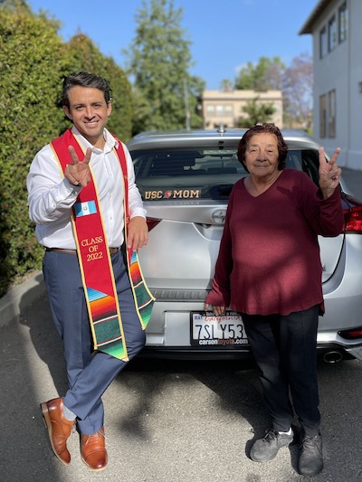 Carlos Lopez and his Mom