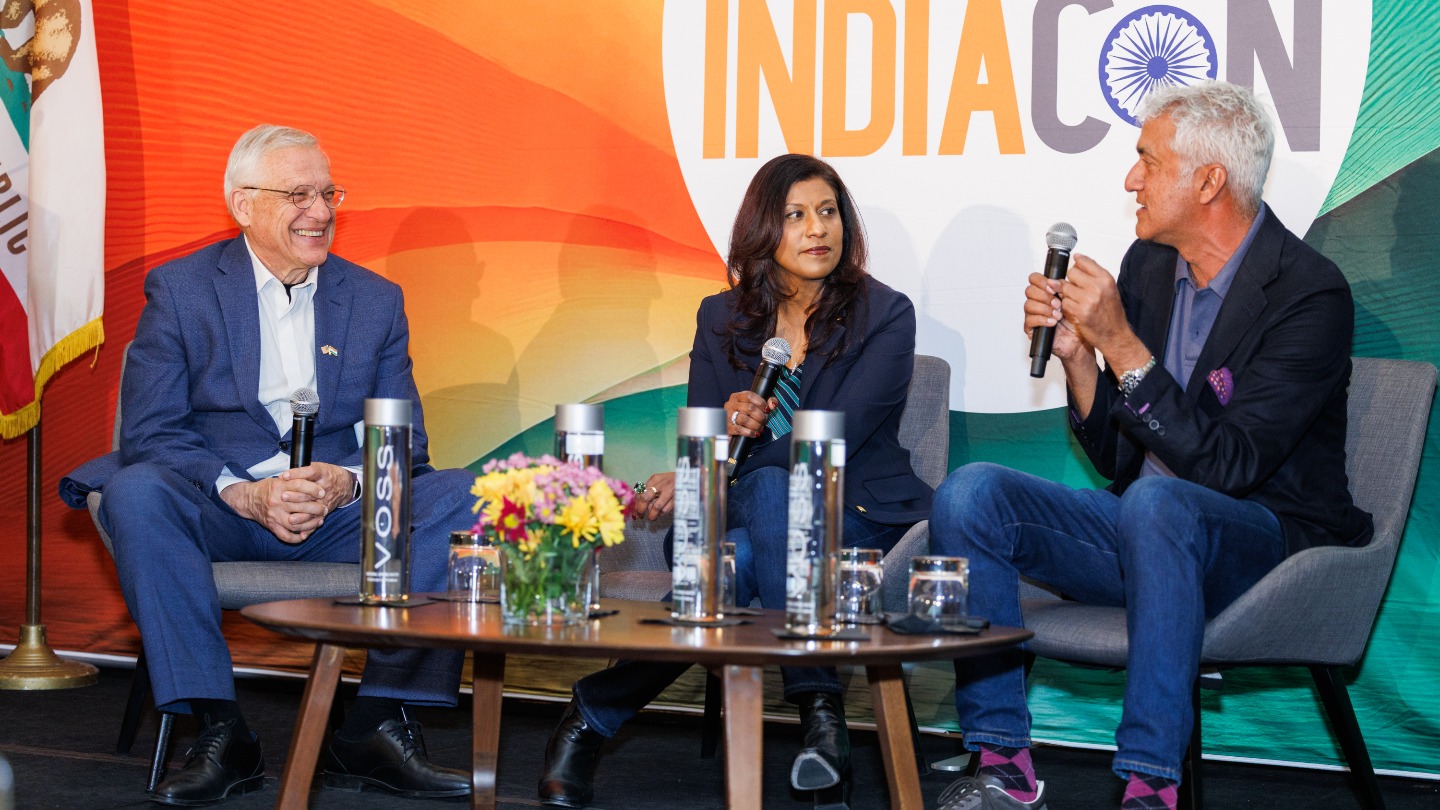 IndiaCon panel featuring Dean Yannis, Kavitha Mariappan, and Sumant Mandal
