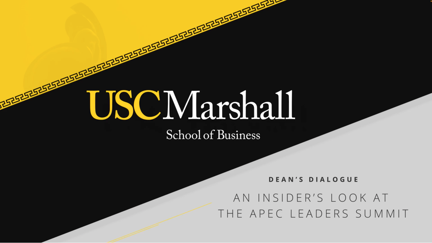 Dean's Dialogue: Economic Cooperation in the Pacific with Dominic Ng.