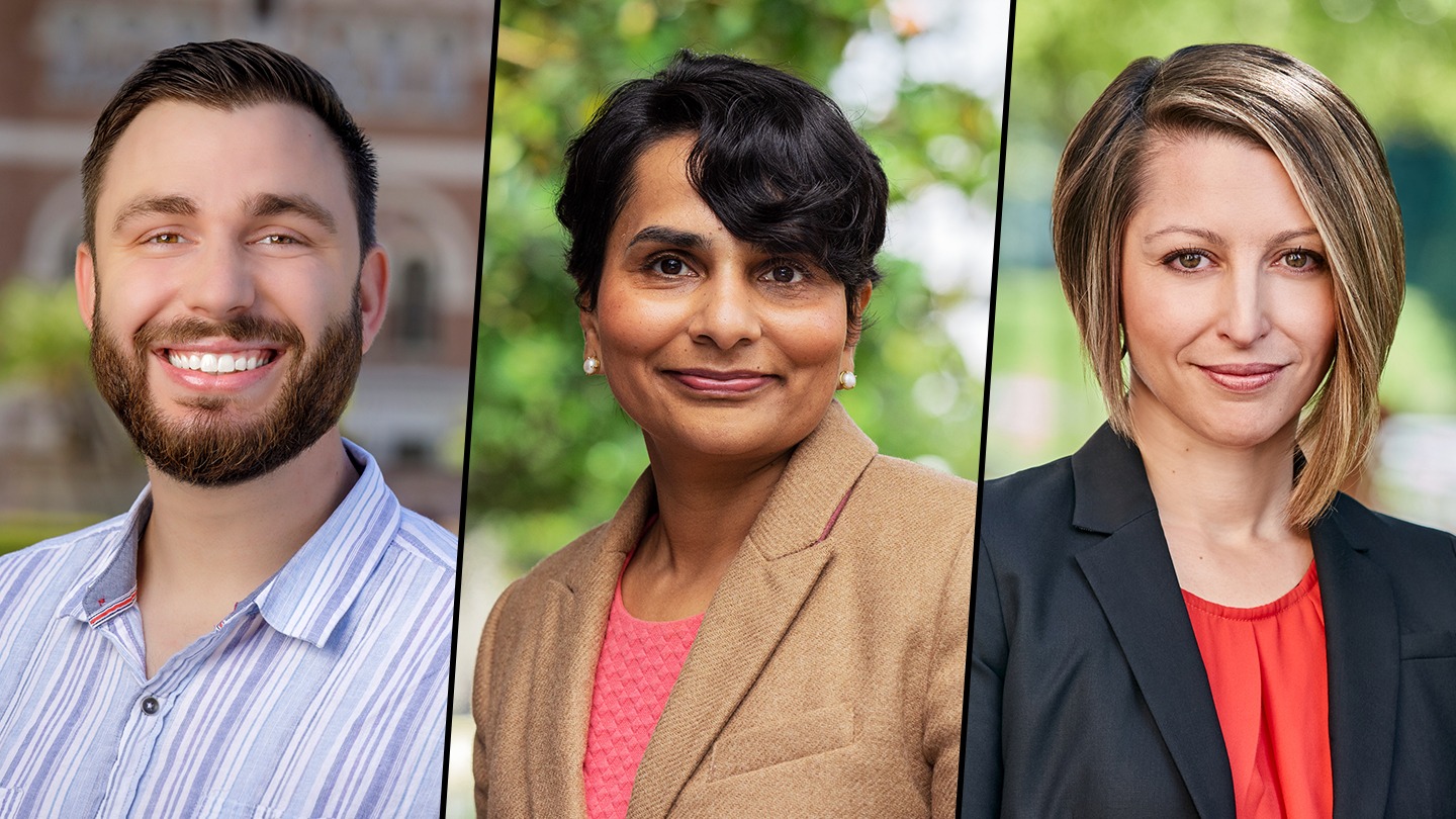 Charlie Hannigan, Smrity Randhawa, and Stephanie Tully (L-R)