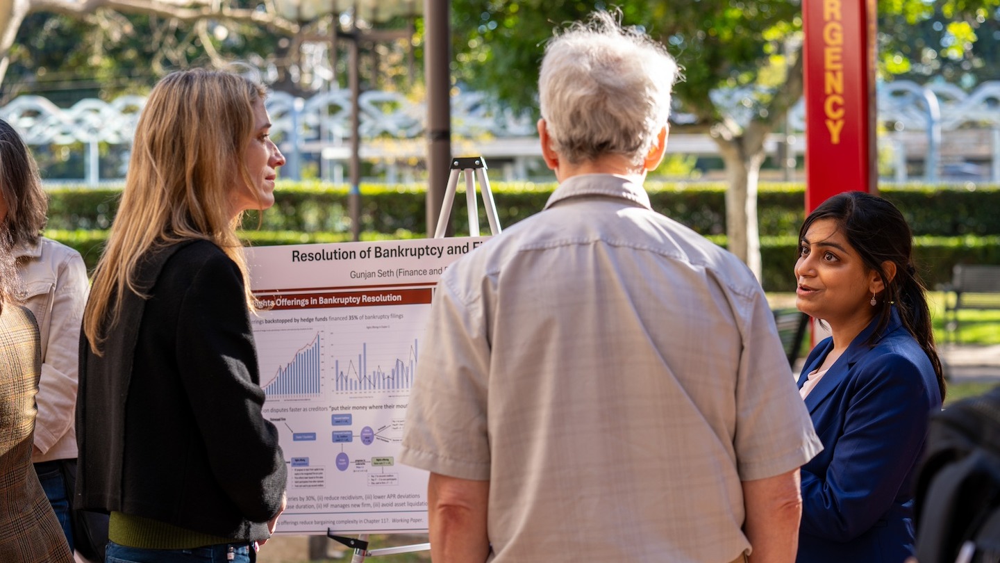 Assistant Professors Dennis Shen and Alex P. Miller both presented research during the Assistant Professor Research Day on November 8, 2024.