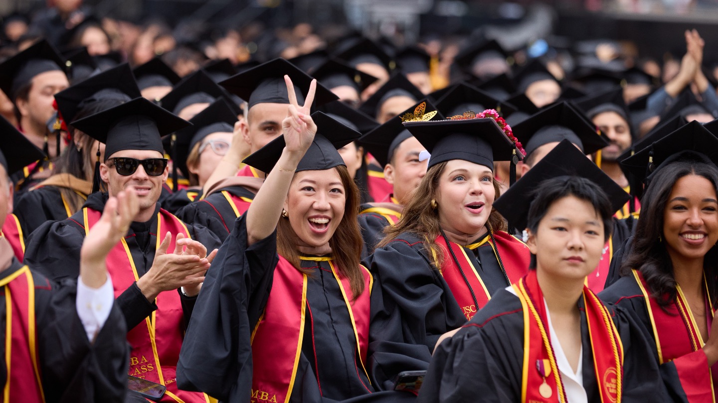 Students at Commencement