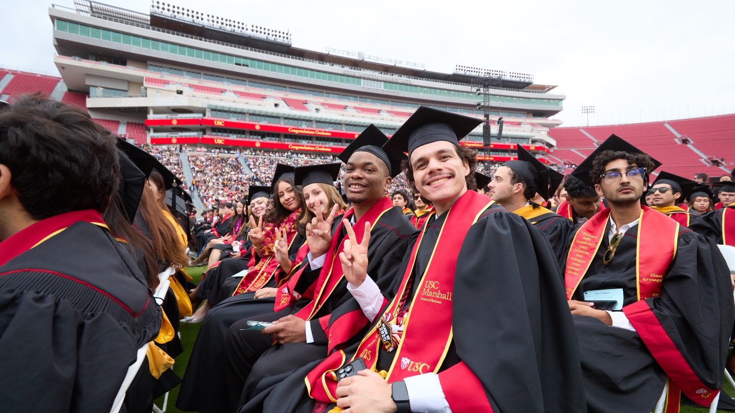 Students at Commencement Ceremony