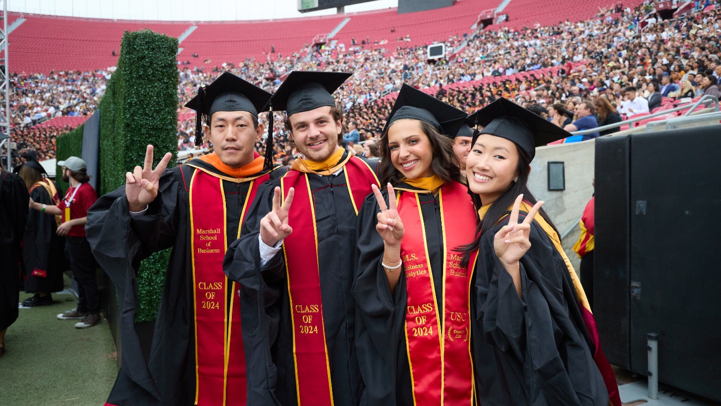 students at commencement