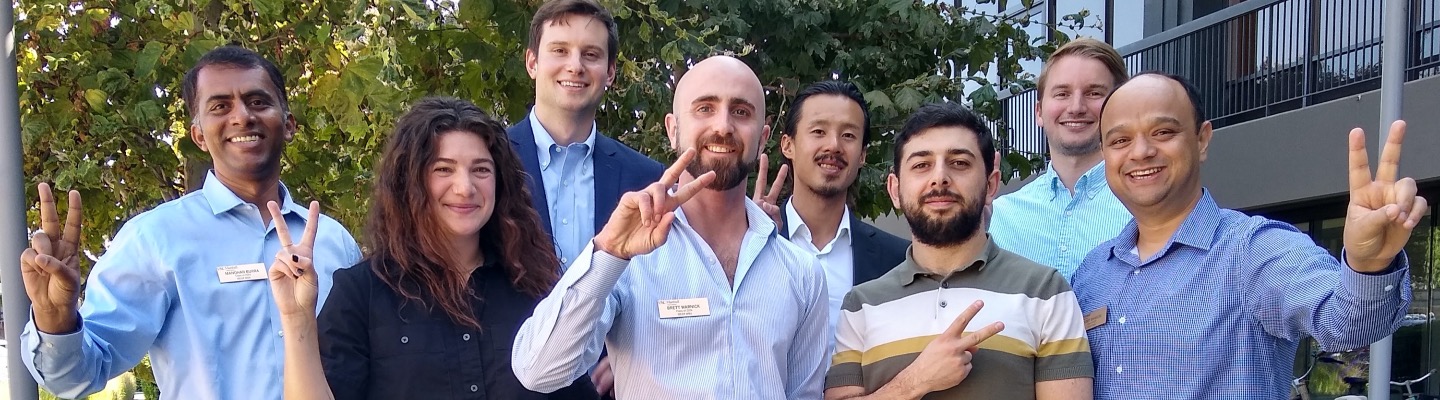 Members of the Marshall Energy &amp; Sustainability club showing 'Fight On!'