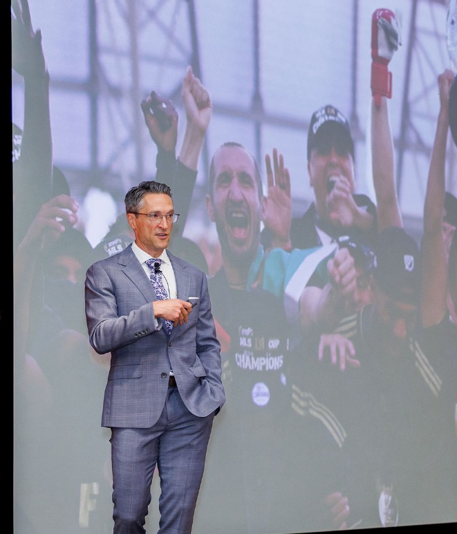 John Thorrington presenting at the Leadership Summit