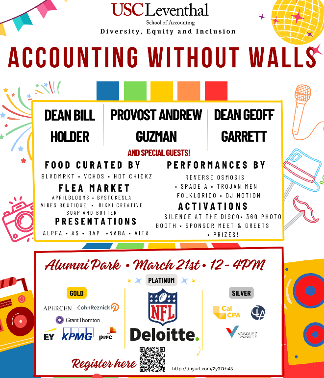 Event poster with text and clipart