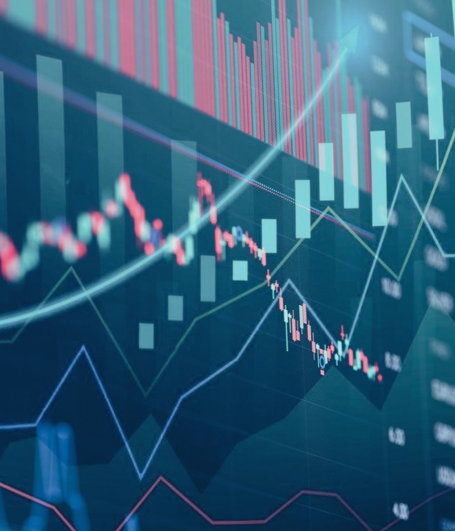 decorative image of a futuristic graph