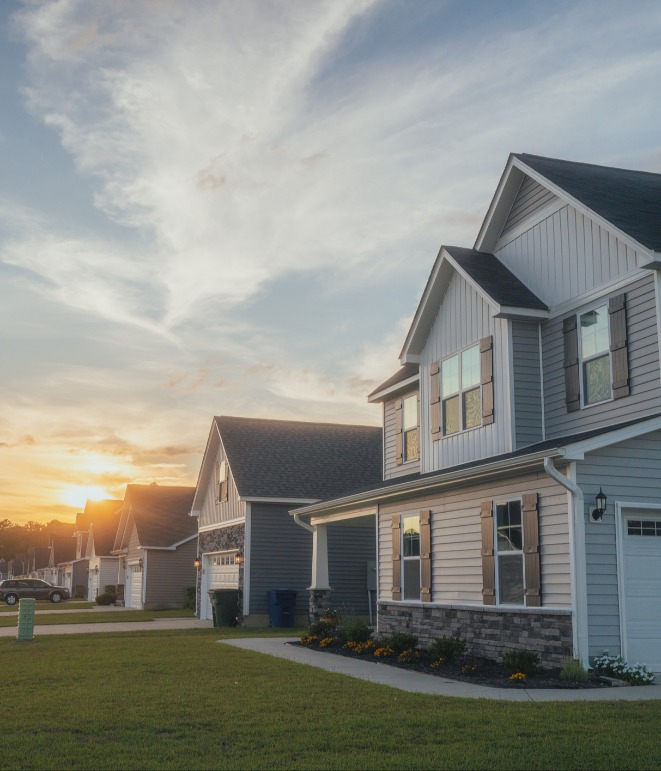 decorative image of a neighborhood