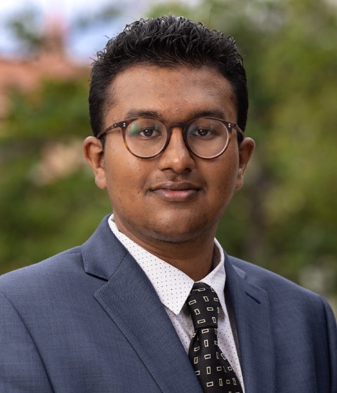 Color photograph of an undergraduate student in the REFD program at the USC Marshall School of Business.