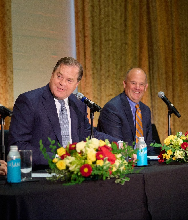 [L to R] Paul Beswick, Kurt Hohl, and Rich Jones discuss the current state of the SEC and FASB.