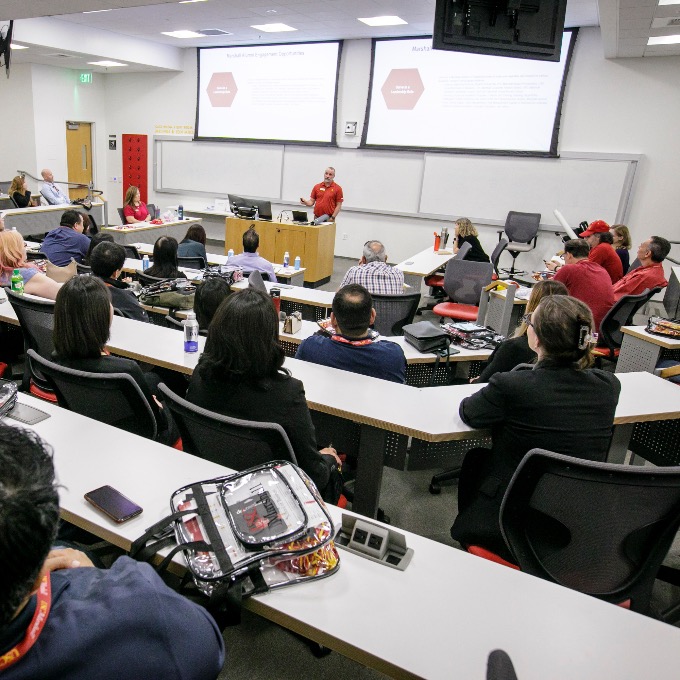 Speaker at an Alumni Event