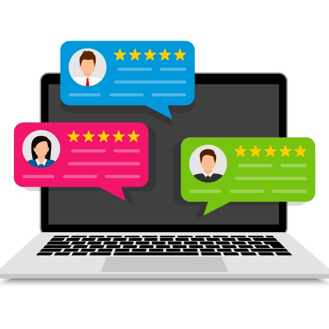 decorative image of online reviews