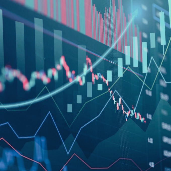 decorative image of a futuristic graph