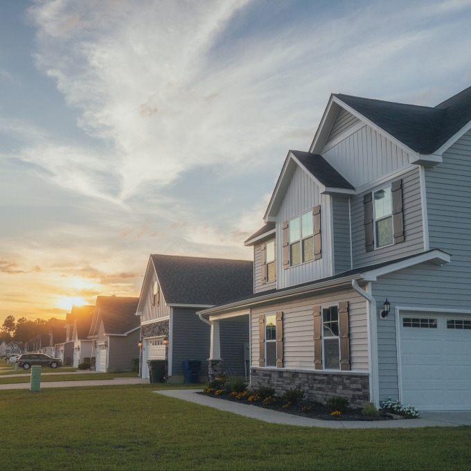 decorative image of a neighborhood