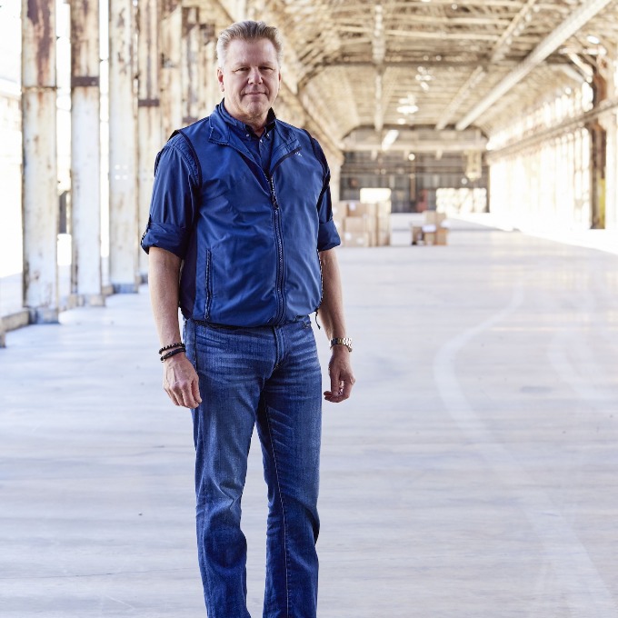 Randy Kendrick '86 poses at his recent sustainable development project