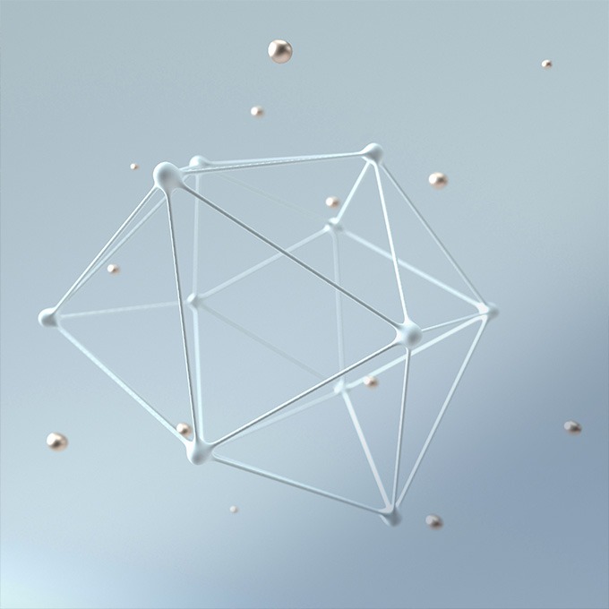 Abstract representation of a network.