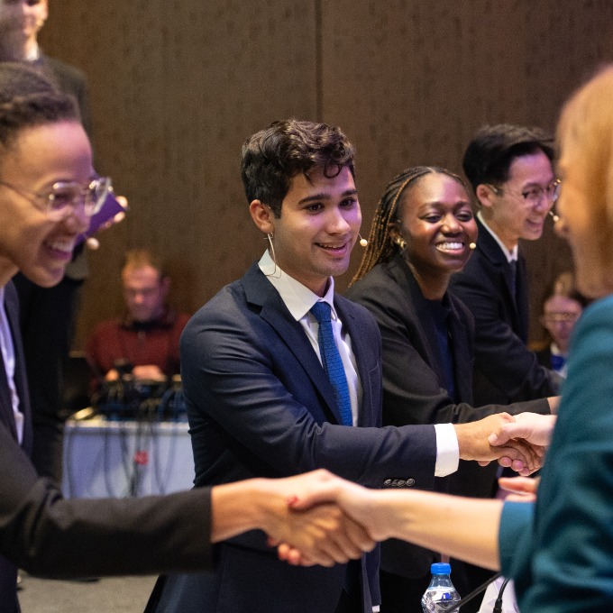 Noah George at a networking event