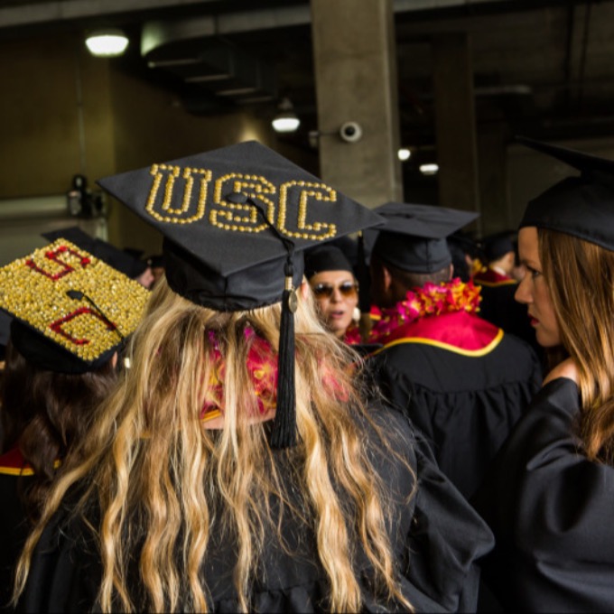 Commencement photos of USC Caps