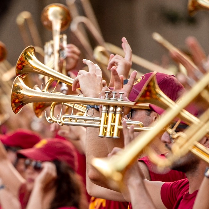 Trumpets and school spirit