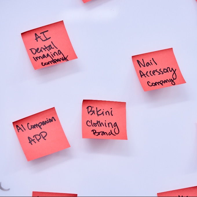 Post-it note stock image