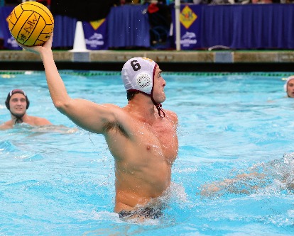 Carson Kranz playing water polo