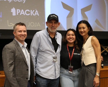 (left to right) Glenn Fox, Scott Goldberg, Chloe Nicole Cruz, and Ellen Chen at DEMO 2024