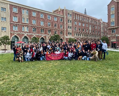 Coury Leadership Program group on campus