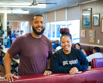 Justin Johnson and his sister Jessica Bain