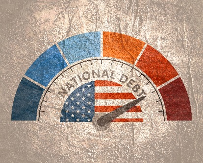 decorative image of a debt meter