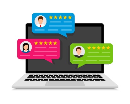 decorative image of online reviews
