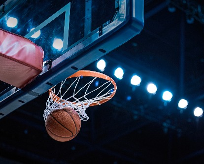 basketball going through hoop