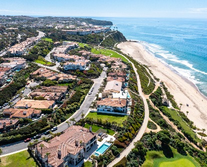 View of the California coastline