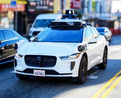a Waymo driving