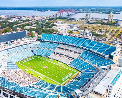 a football stadium