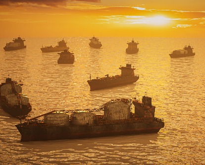 cargo ships on the water