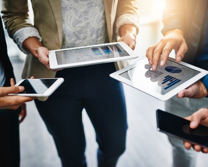 People holding iPads
