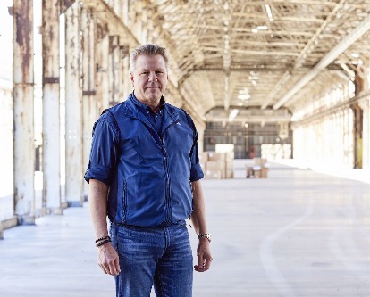Randy Kendrick '86 poses at his recent sustainable development project