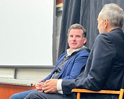 Kevin Blank Speaks to Professor David Belasco