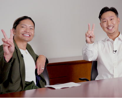 Michael Paranal and Daniel Beverly doing Fight On