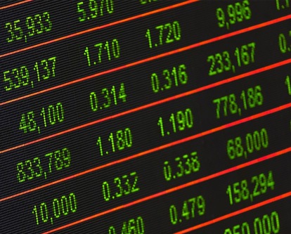 A Stock Exchange Board Listing Bid and Ask Prices