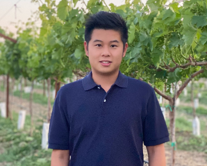 Dylan Tang on his farm