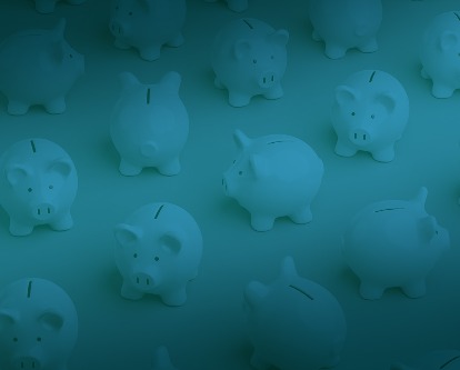 A field of piggy banks.