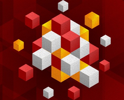 Illustration of a set of cubes representing Blockchain.