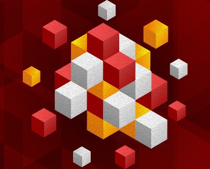 An abstract representation of blockchain.