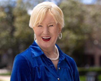 Color photograph of professor Jill Kickul on the USC campus.