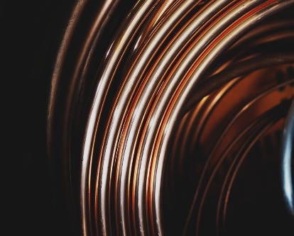 Coils of copper.