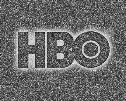 The TV static version of the HBO logo.