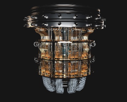 Quantum computer with fiber optic leads.