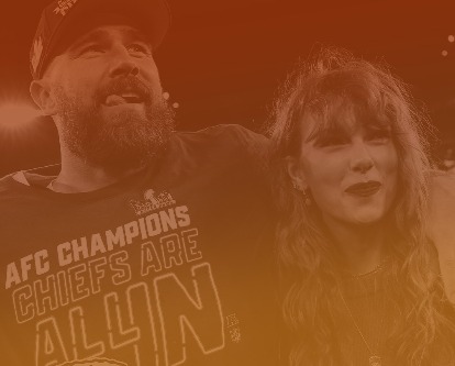 Taylor Swift and Travis Kelce.